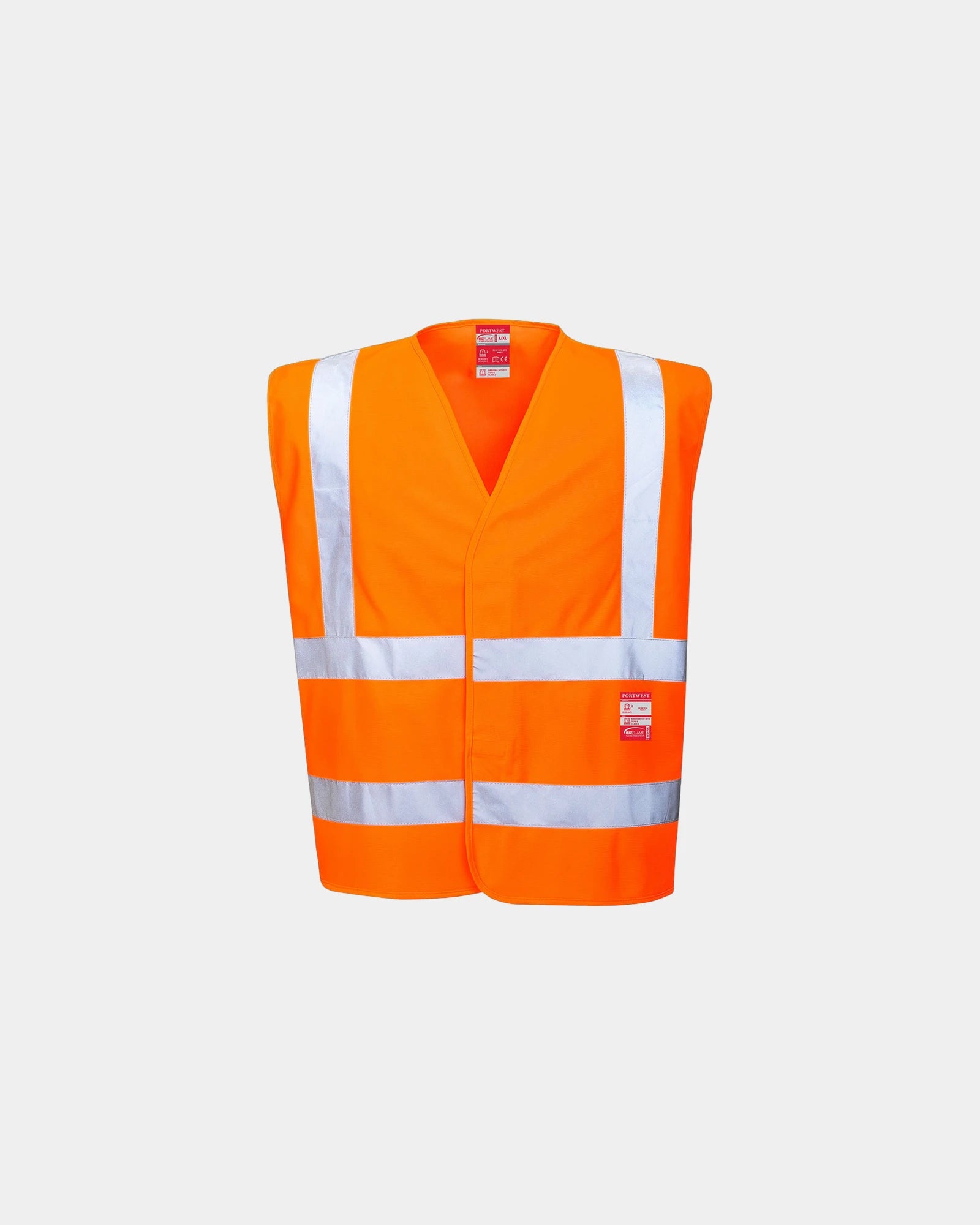 Gilet Hi-Vis Polyester Portwest zum Personalisieren - Orange